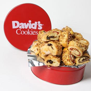 David's Cookies Assorted Flavors Fresh Baked Cookies 1 lb. Gift Tin